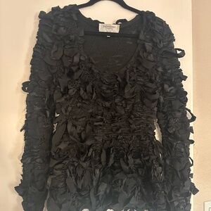 Yves Saint Laurent top designed by Tom Ford, blk, size L